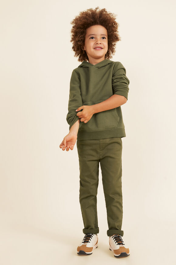 Cotton Hoodie   Army Green  hi-res