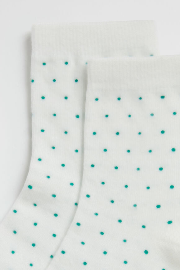Dot 1/4 Crew Sock  White Spot  hi-res