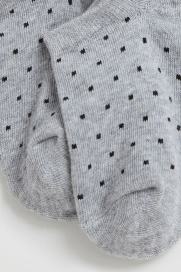 Dot Sneaker Sock  Grey Marle Spot  hi-res