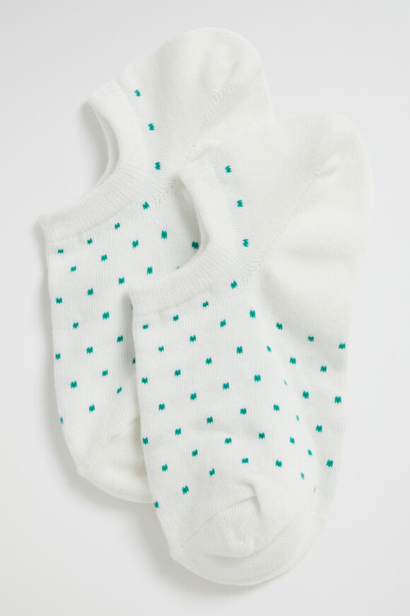 Dot Sneaker Sock  White Spot  hi-res