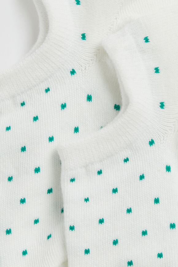 Dot Sneaker Sock  White Spot  hi-res