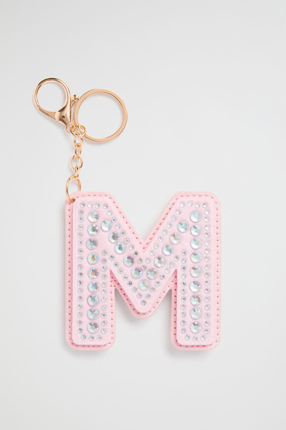 Jewel Initial Keyring  M  hi-res