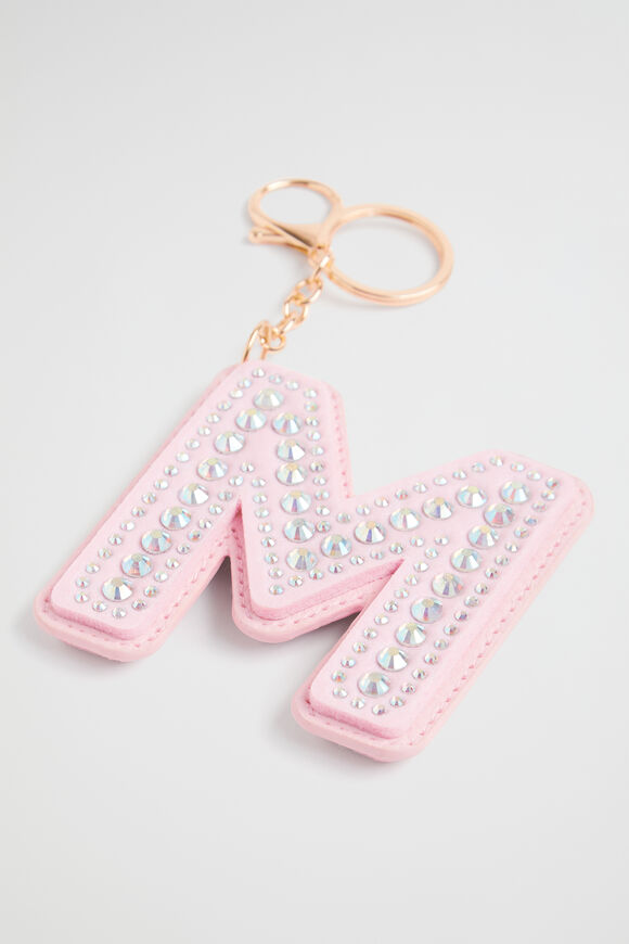 Jewel Initial Keyring  M  hi-res