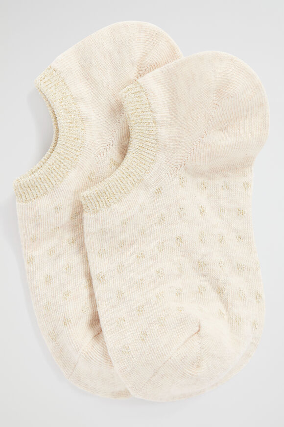 Spot Row Sneaker Sock  Oat Gold  hi-res