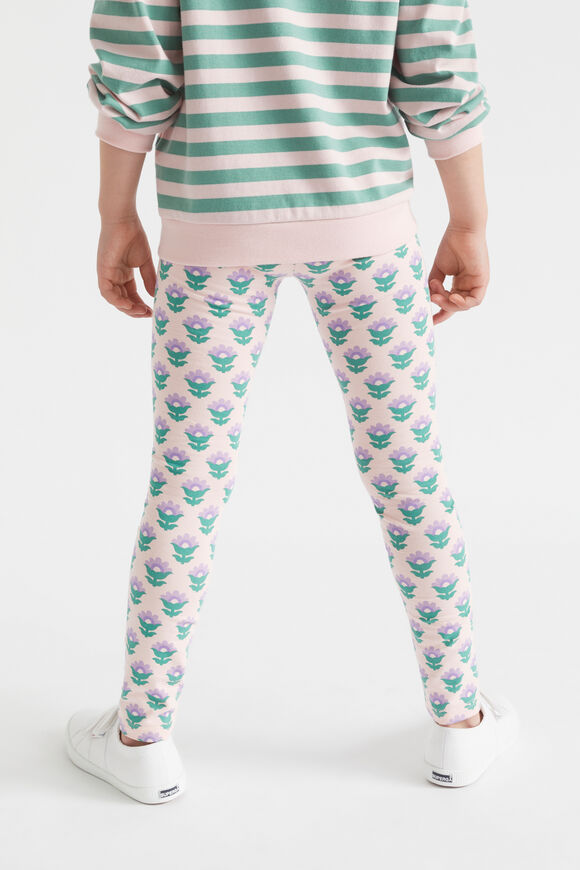 Floral Print Legging  Dusty Rose  hi-res