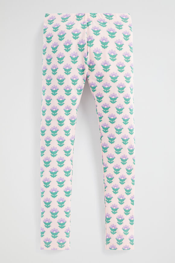 Floral Print Legging  Dusty Rose  hi-res