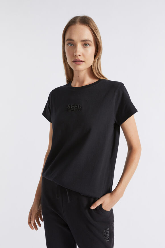 Heritage Logo Tee  Black  hi-res