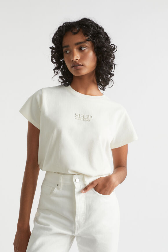 Heritage Logo Tee  Cloud Cream  hi-res