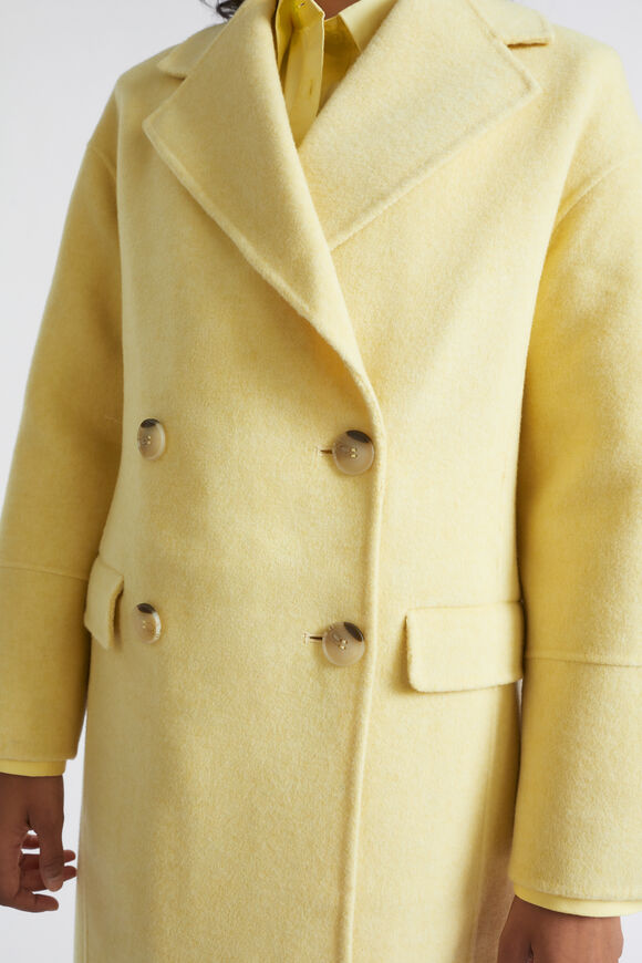 Double Breasted Coat  Soft Butter  hi-res