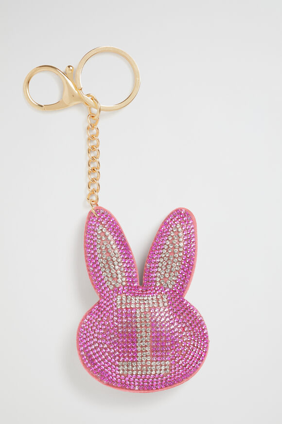 Bunny Initial Keyring  I  hi-res