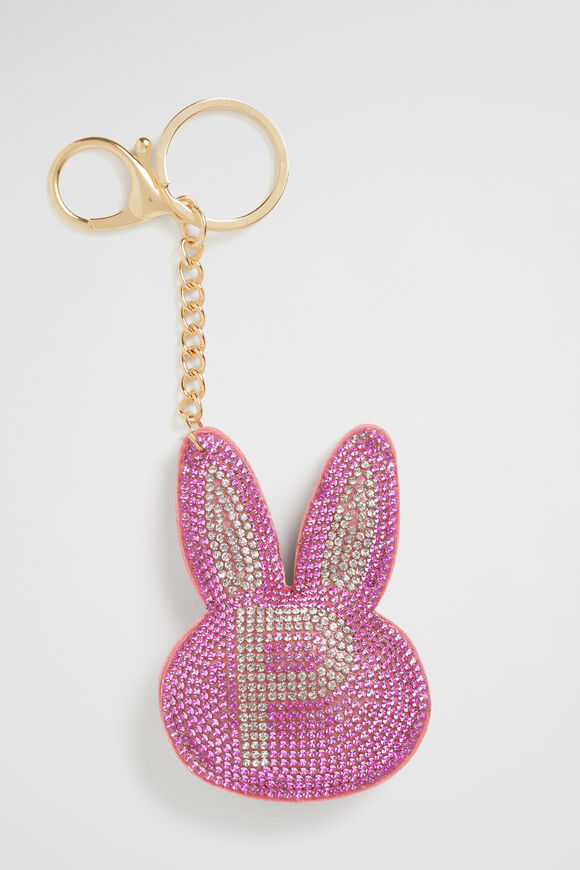 Bunny Initial Keyring  P  hi-res
