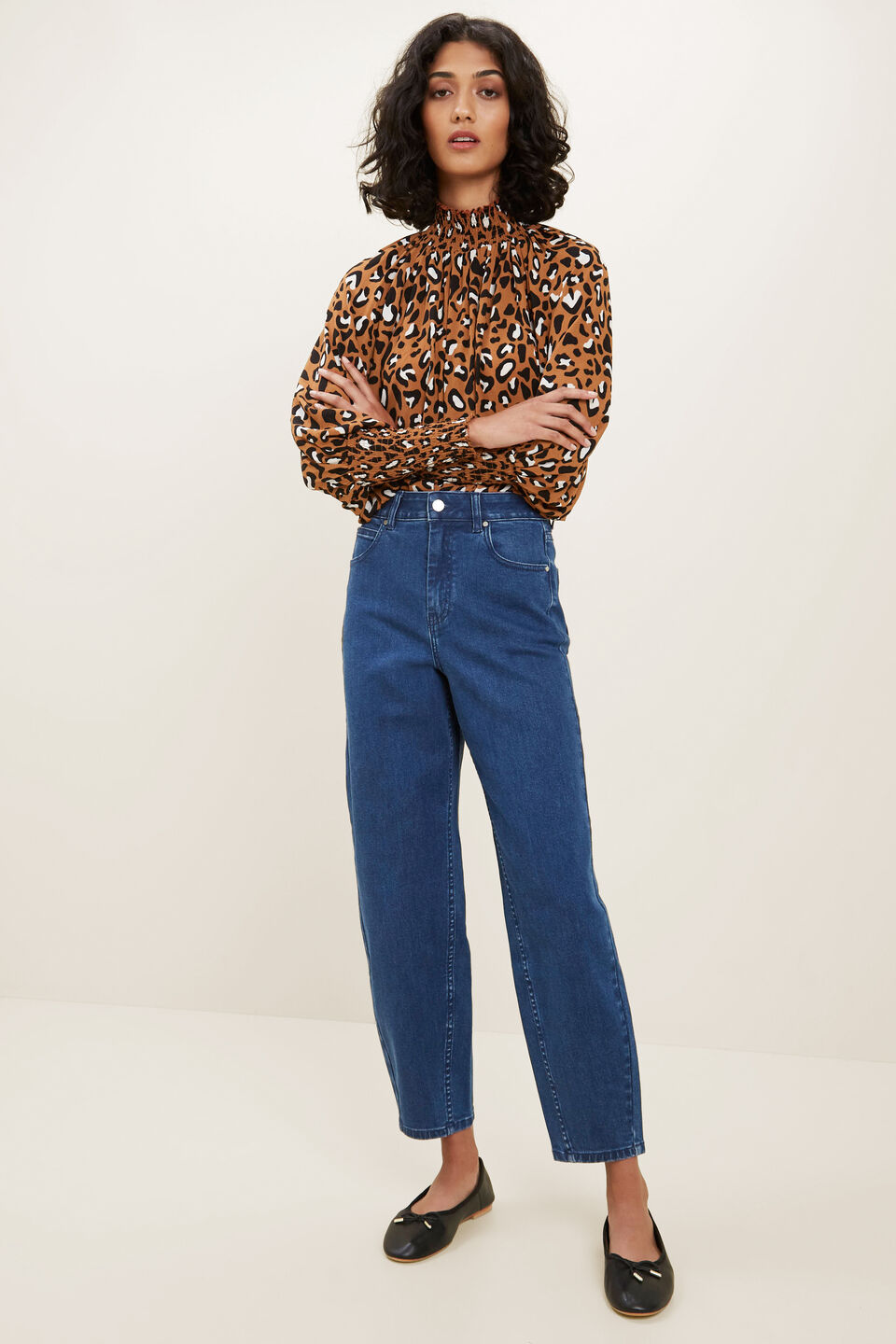 Textured Ocelot Blouse  Ocelot