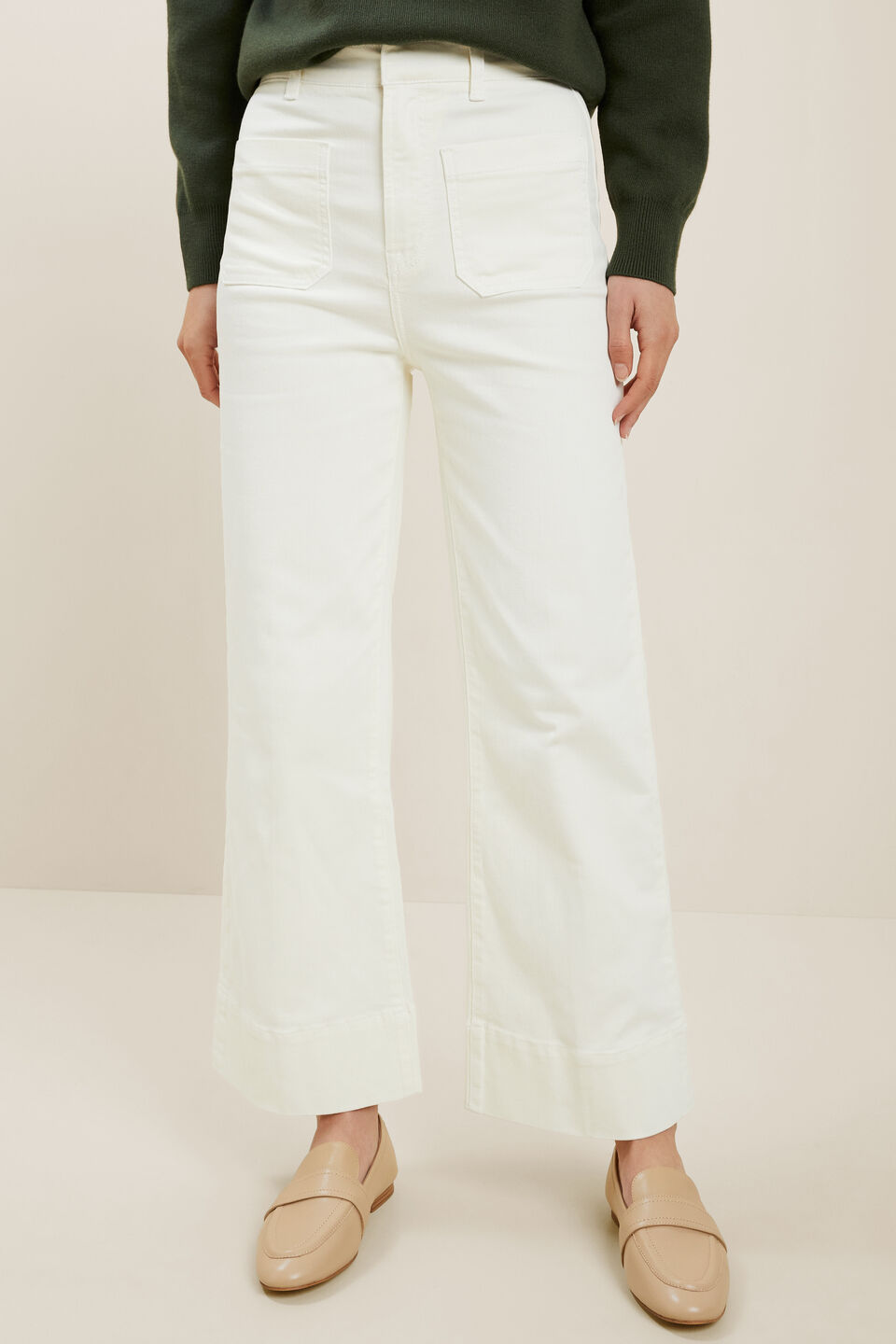 Front Pocket Jeans  French Vanilla