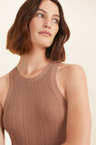 Rib Tank Dress  Acorn Brown  hi-res