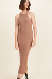Rib Tank Dress  Acorn Brown  hi-res