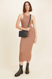 Rib Tank Dress  Acorn Brown  hi-res