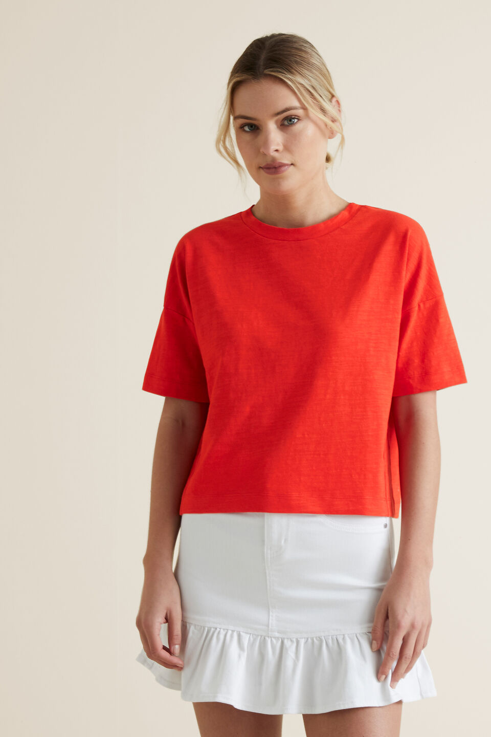Boxy Slub Tee  
