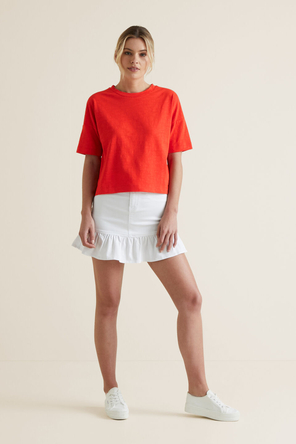 Boxy Slub Tee  