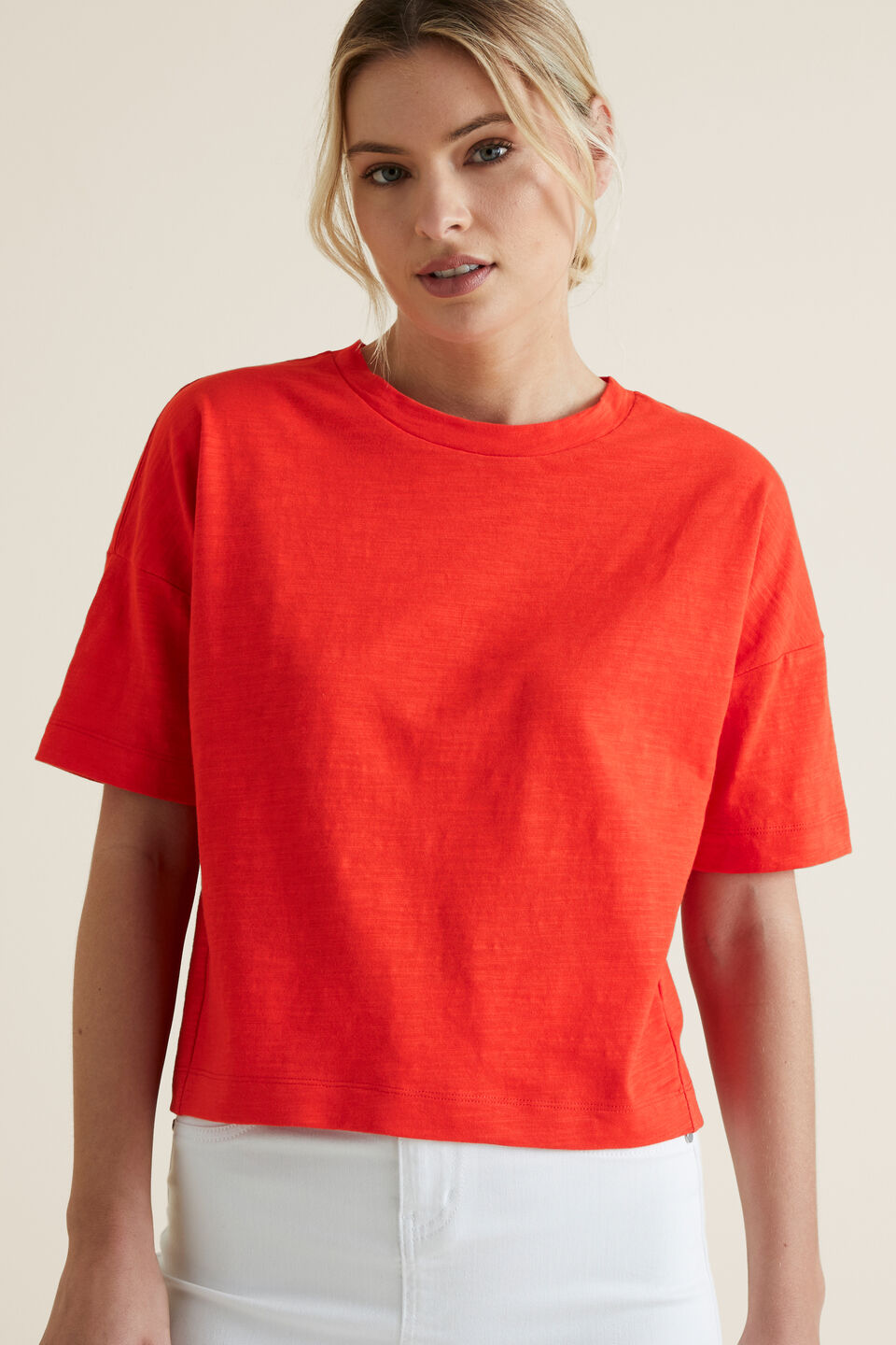 Boxy Slub Tee  