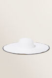 Contrast Edge Sun Hat  White Deep Navy  hi-res