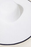 Contrast Edge Sun Hat  White Deep Navy  hi-res