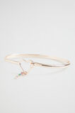 Rainbow Diamante Initial Bangle  I  hi-res
