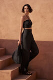 Core Linen Waisted Pant  Black  hi-res