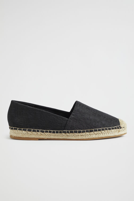 Daphne Logo Espadrille  Black  hi-res