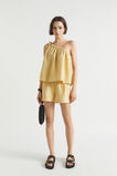 Linen One Shoulder Camisole  Shortbread  hi-res