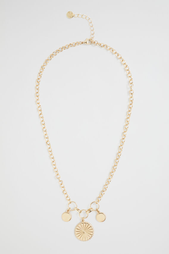 Sunbeam Necklace  Gold  hi-res