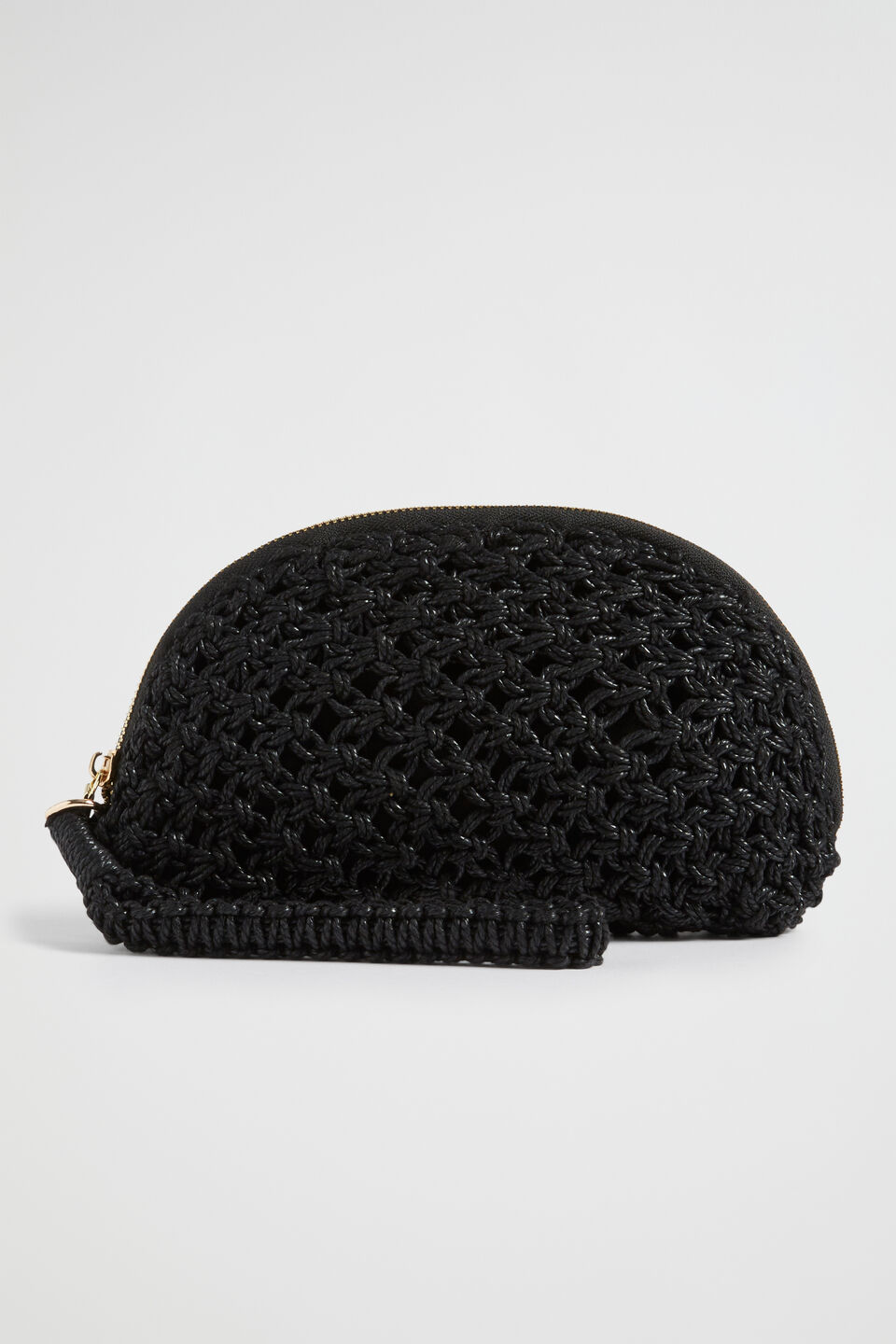 Crochet Rope Pouch  Black