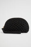 Crochet Rope Pouch  Black  hi-res