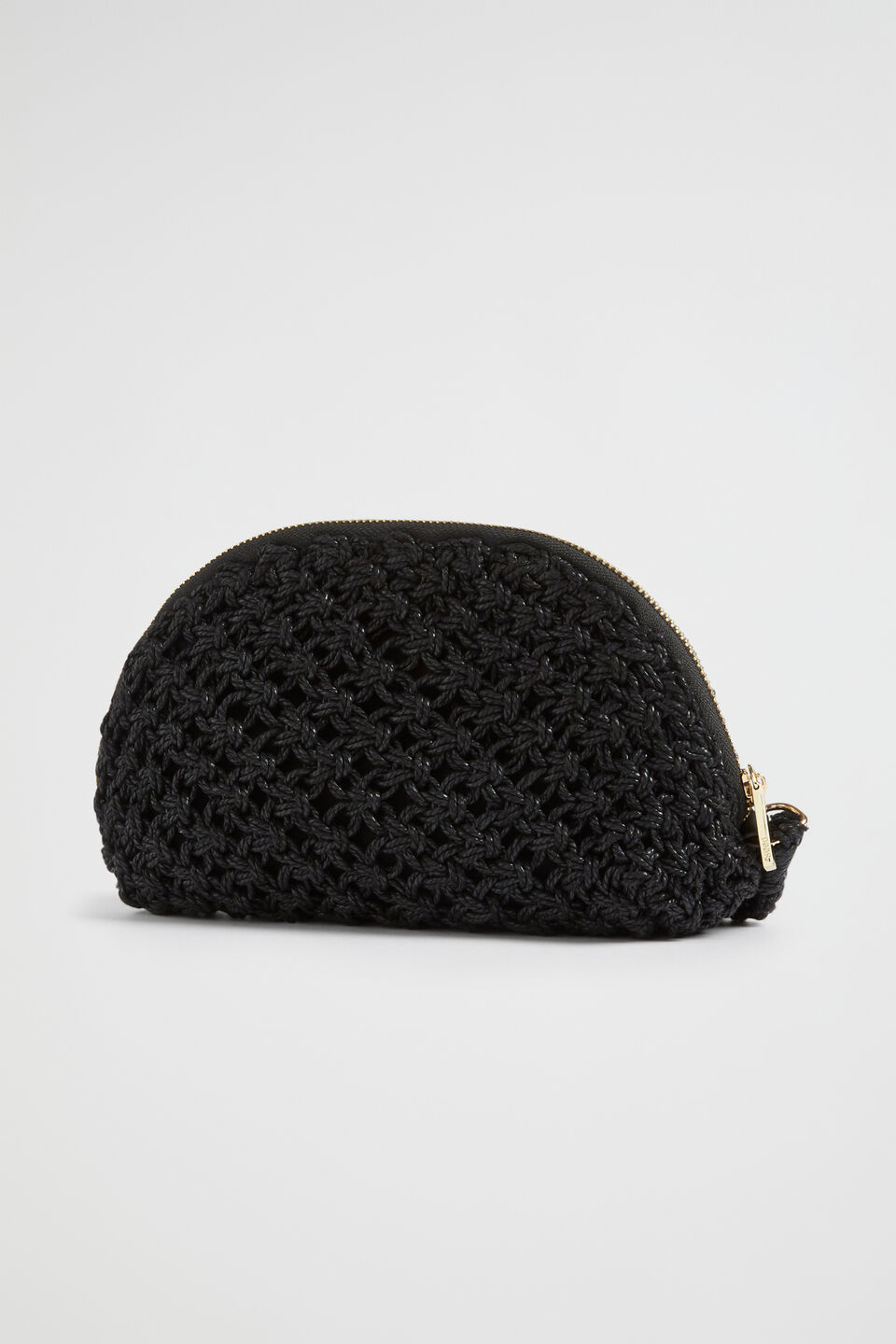 Crochet Rope Pouch  Black