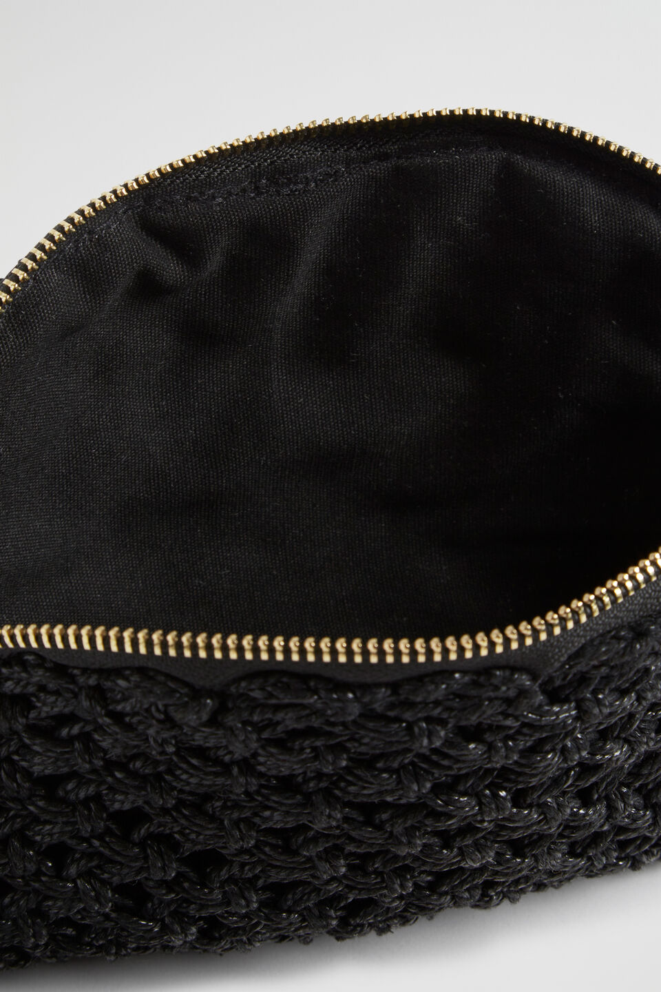 Crochet Rope Pouch  Black