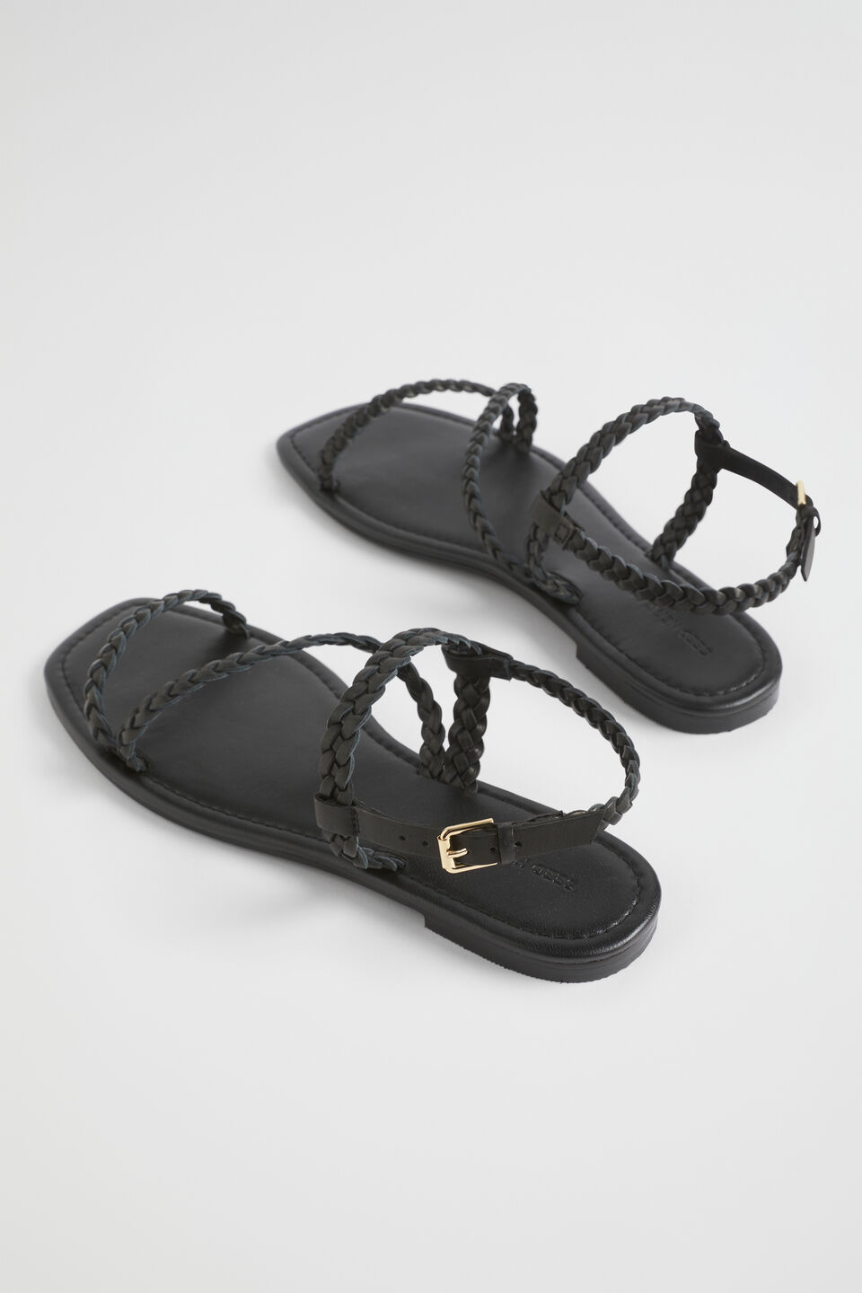 Tonya Braid Sandal  Black