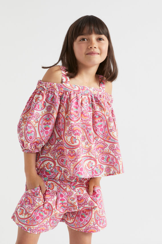 Paisley Top  Fuchsia  hi-res