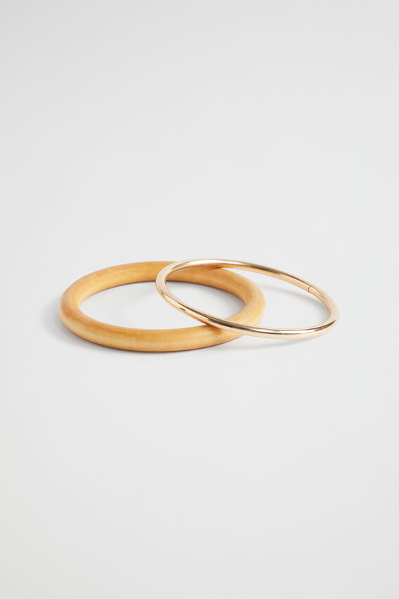 Wood Bangle Set  Wood  hi-res