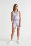 Check Knit Short  Lilac  hi-res