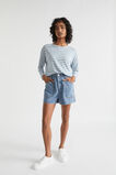 Linen Relaxed Top  Soft Cobalt Stripe  hi-res