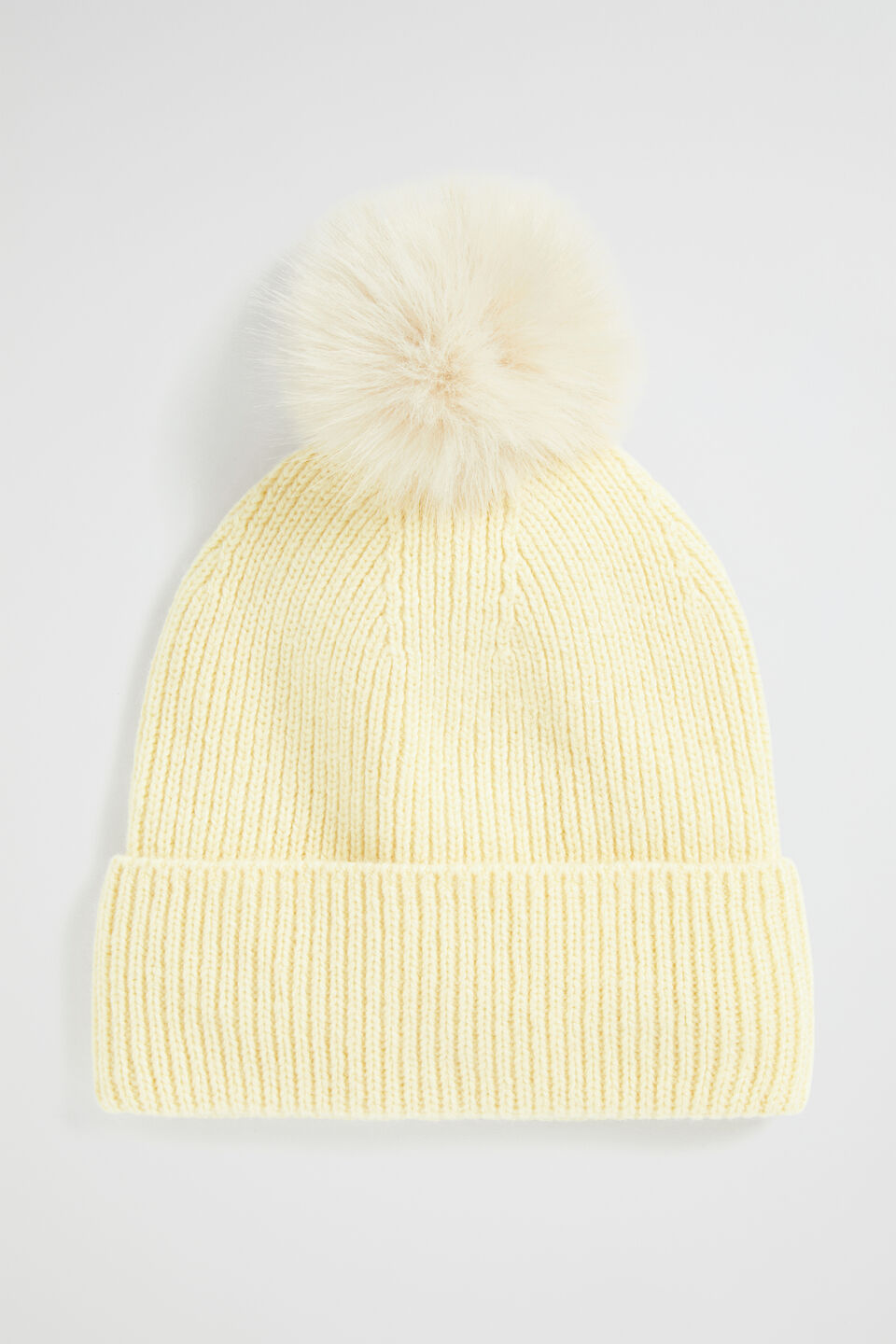 Pom Pom Beanie  Soft Butter