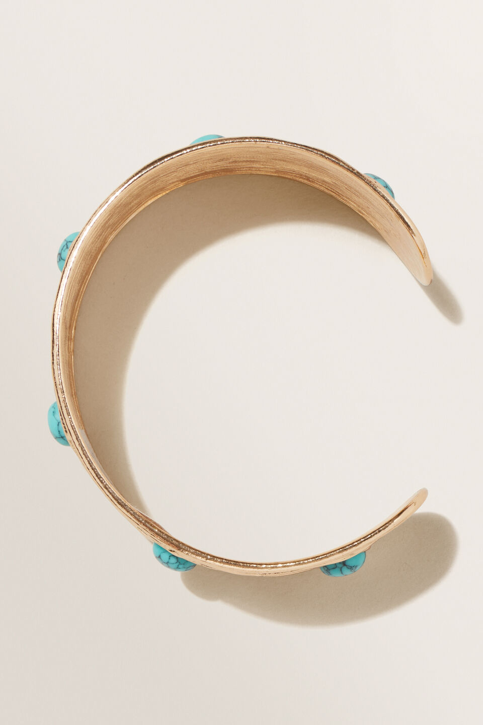 Stone Inlay Cuff  Turquoise