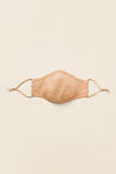 Adjustable Linen Face Mask  Light Ginger  hi-res