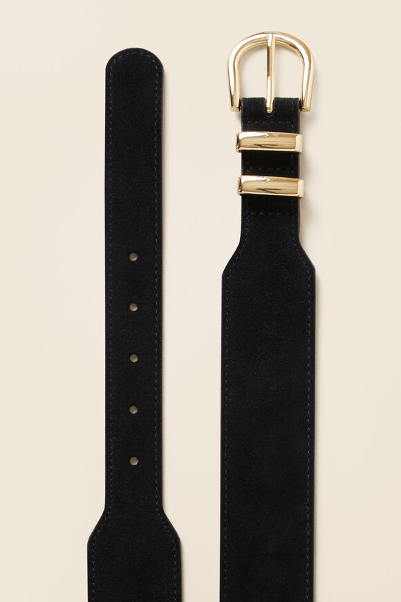 Casey Leather Waist Belt  Black  hi-res