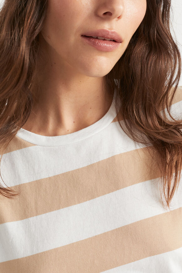 Stripe Batwing Tee  Light Chestnut Stripe  hi-res