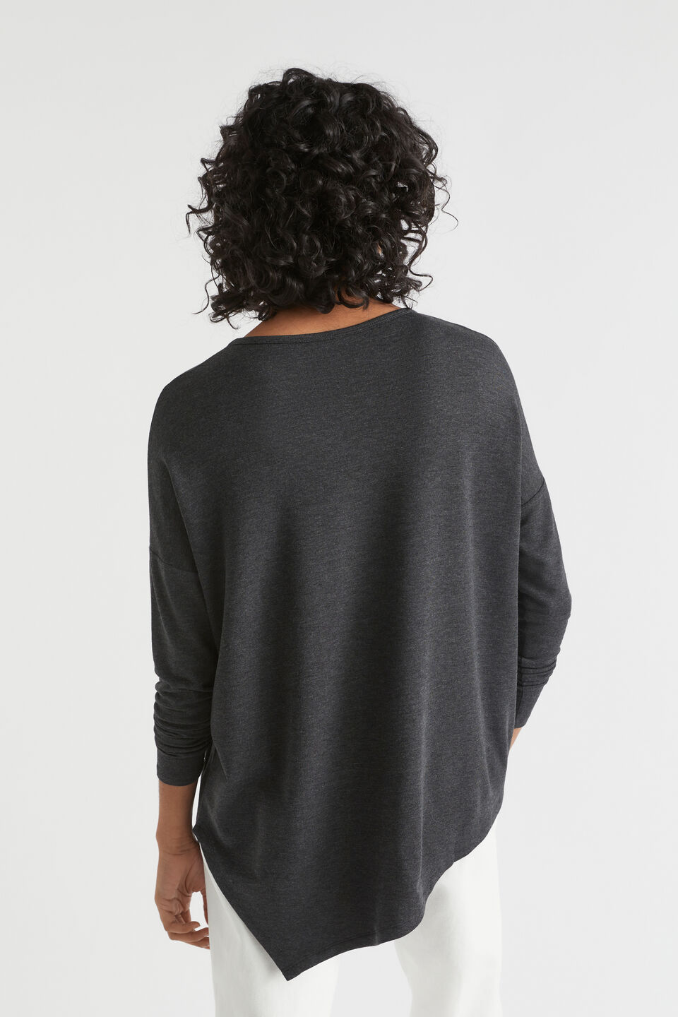 Core Asymmetrical Top  Slate Marle