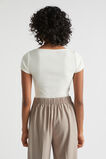 Ribbed Sweetheart Tee  Cloud Cream  hi-res