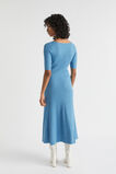 Twist Front Knit Midi Dress  Soft Cobalt Marle  hi-res