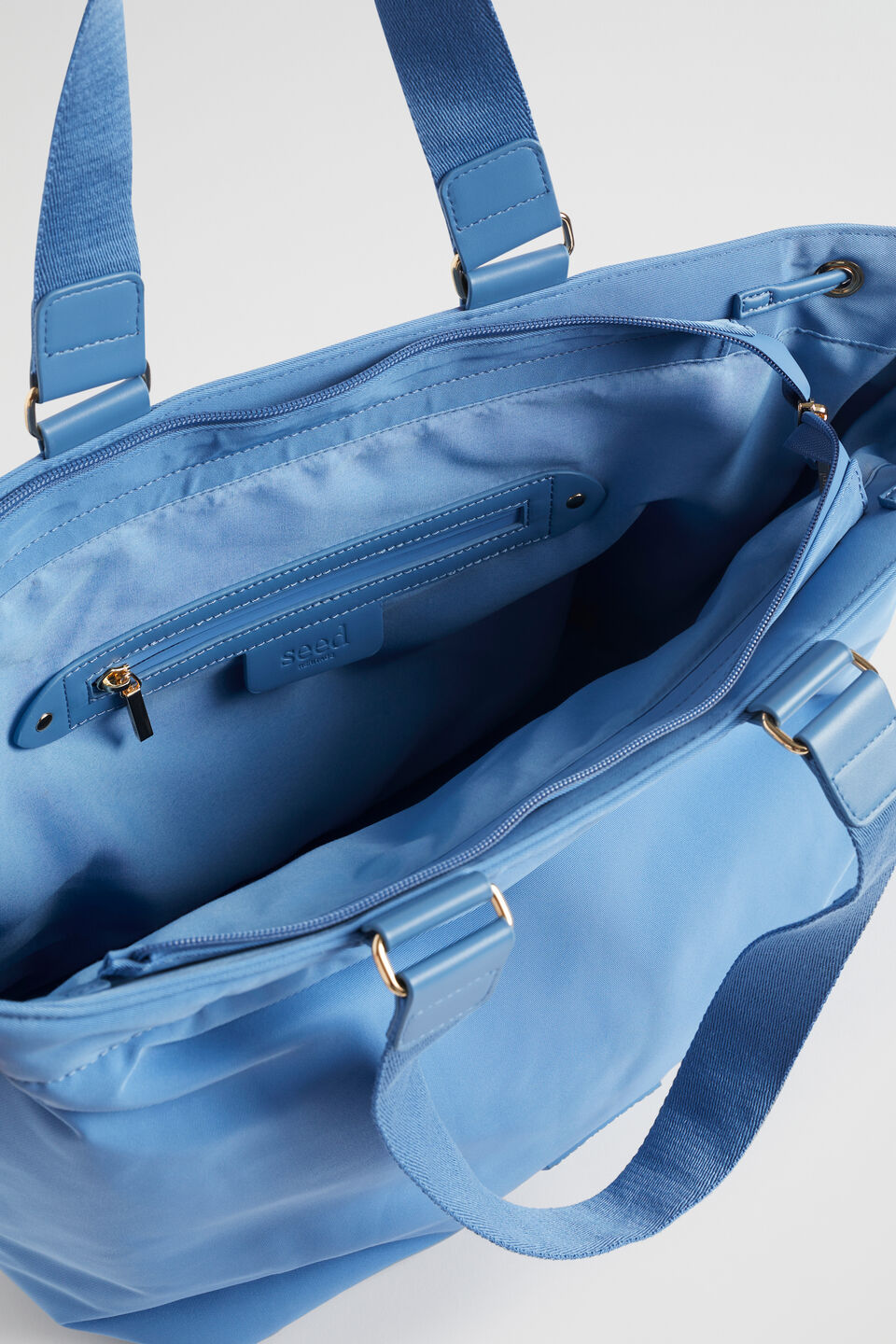 Heritage Logo Tote  Soft Cobalt