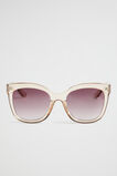 Jessica Rounded Sunglasses  Sheer Beige  hi-res