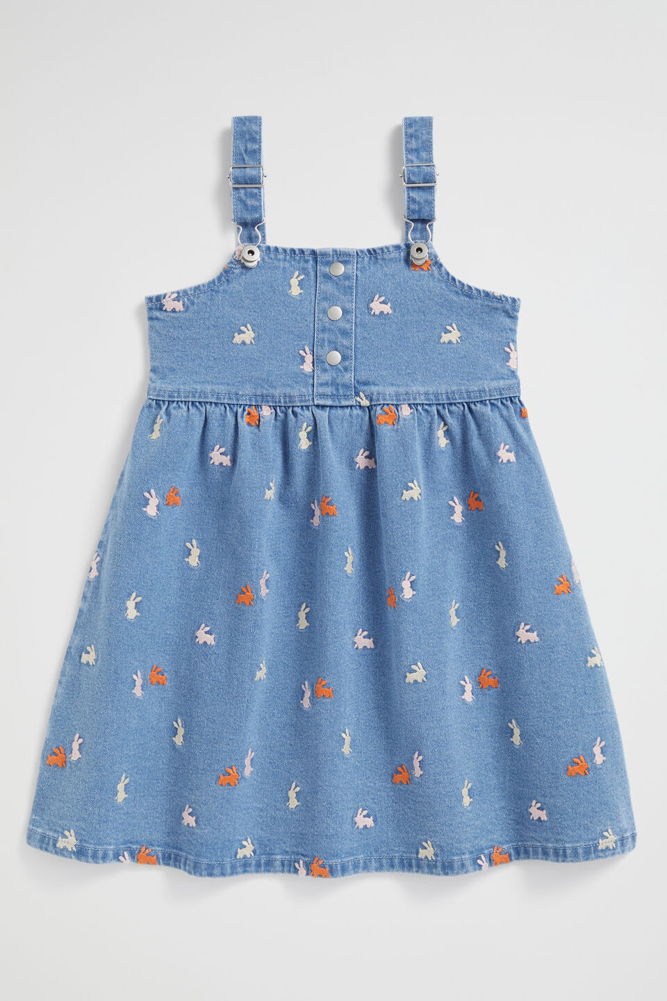 Bunny Denim Pinafore  Original Indigo